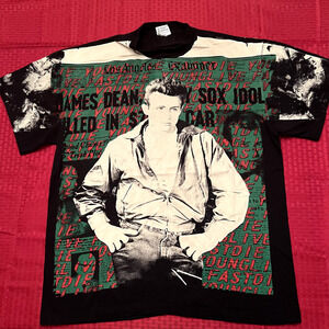 James Dean mosquitohead all over print modern aop vintage 90s style shirt